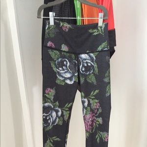 lululemon High times Black Floral Leggings
